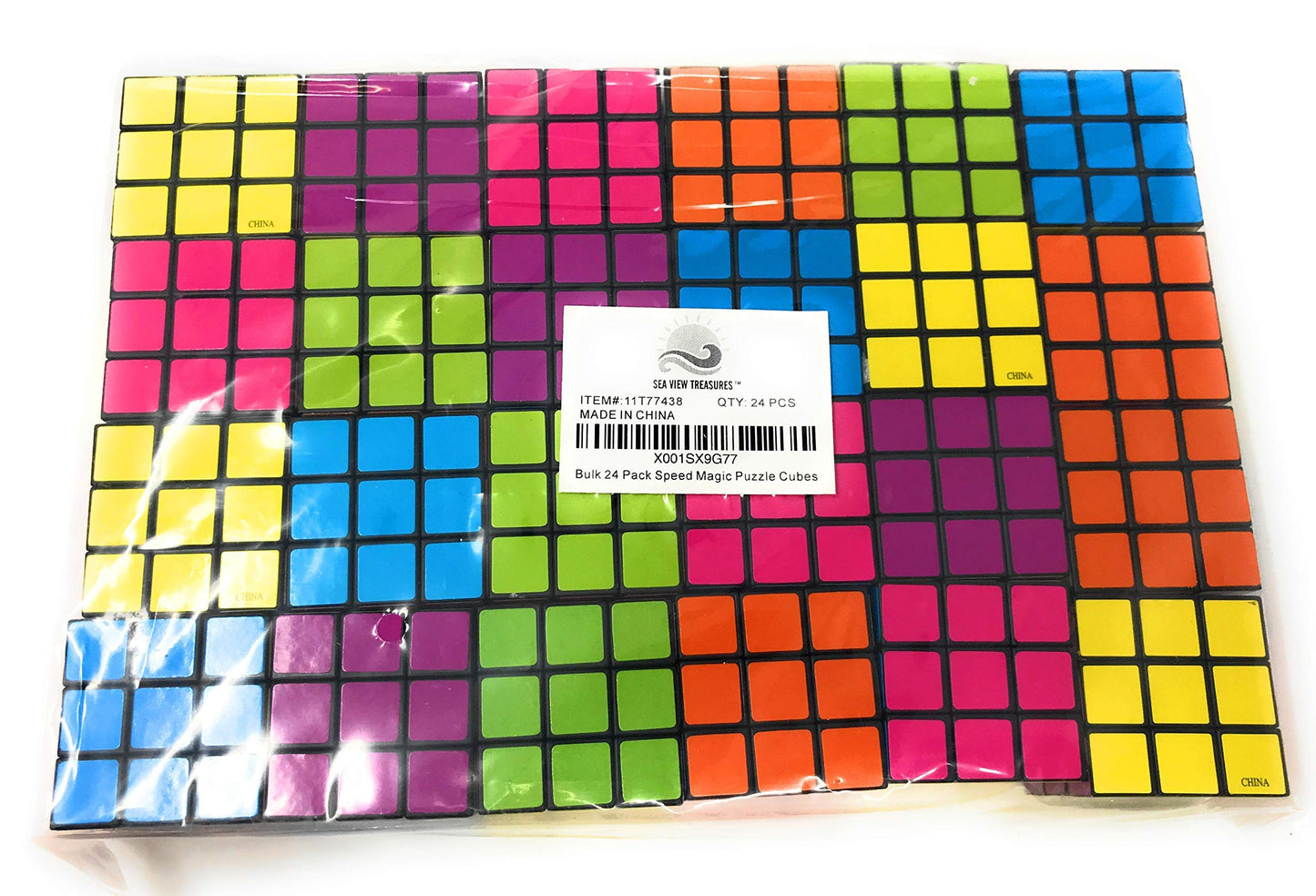 Funiverse Bulk 24 Pack 3x3 Speed Puzzle Cubes – Bright Colors for Classrooms, Parties & Gifts
