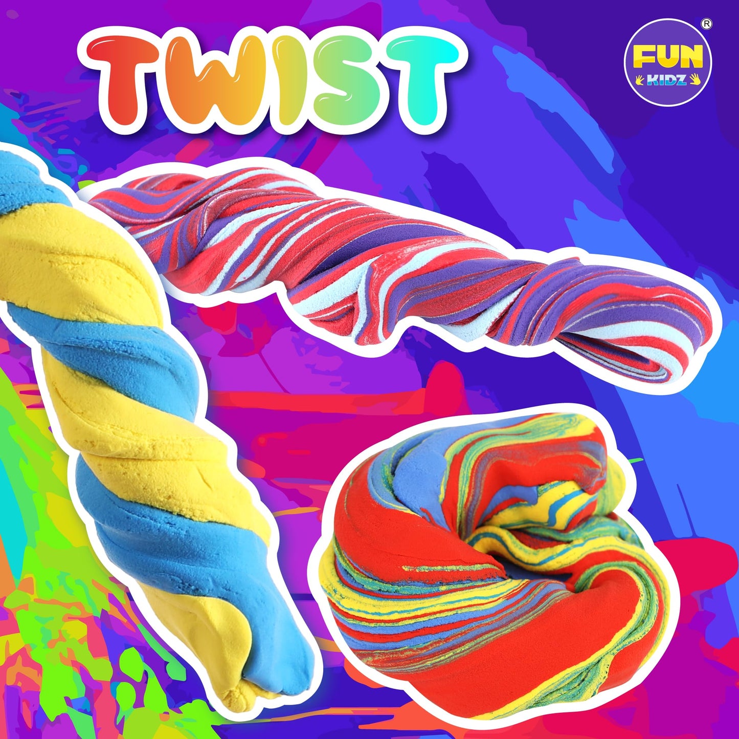 FUN KIDZ Electric Slime Mixer Kit – Twist Mixing for Kids 8–12