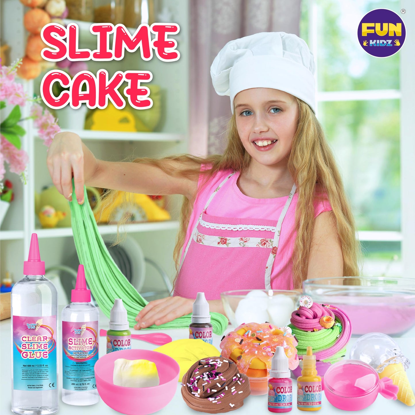 FunKidz Gift Butter Slime Kit – Ice Cream Slime for Girls 8-12, Creative Slime Toy & Party Favor
