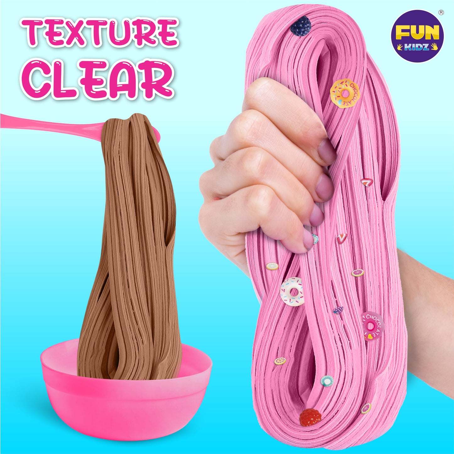 FunKidz Gift Butter Slime Kit – Ice Cream Slime for Girls 8-12, Creative Slime Toy & Party Favor