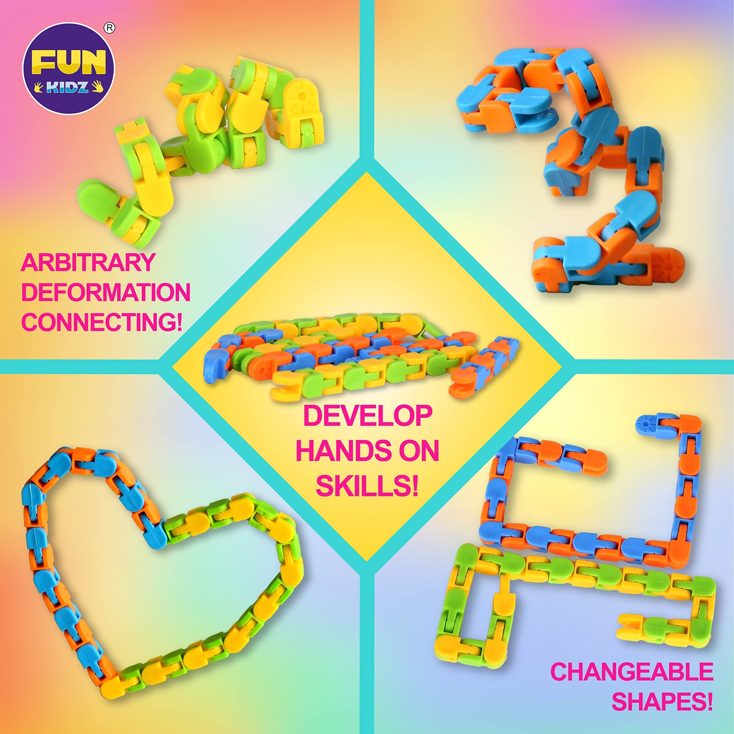FunKidz Gift Fidget Box – Sensory Toys for Kids 3-12, Portable Storage Box