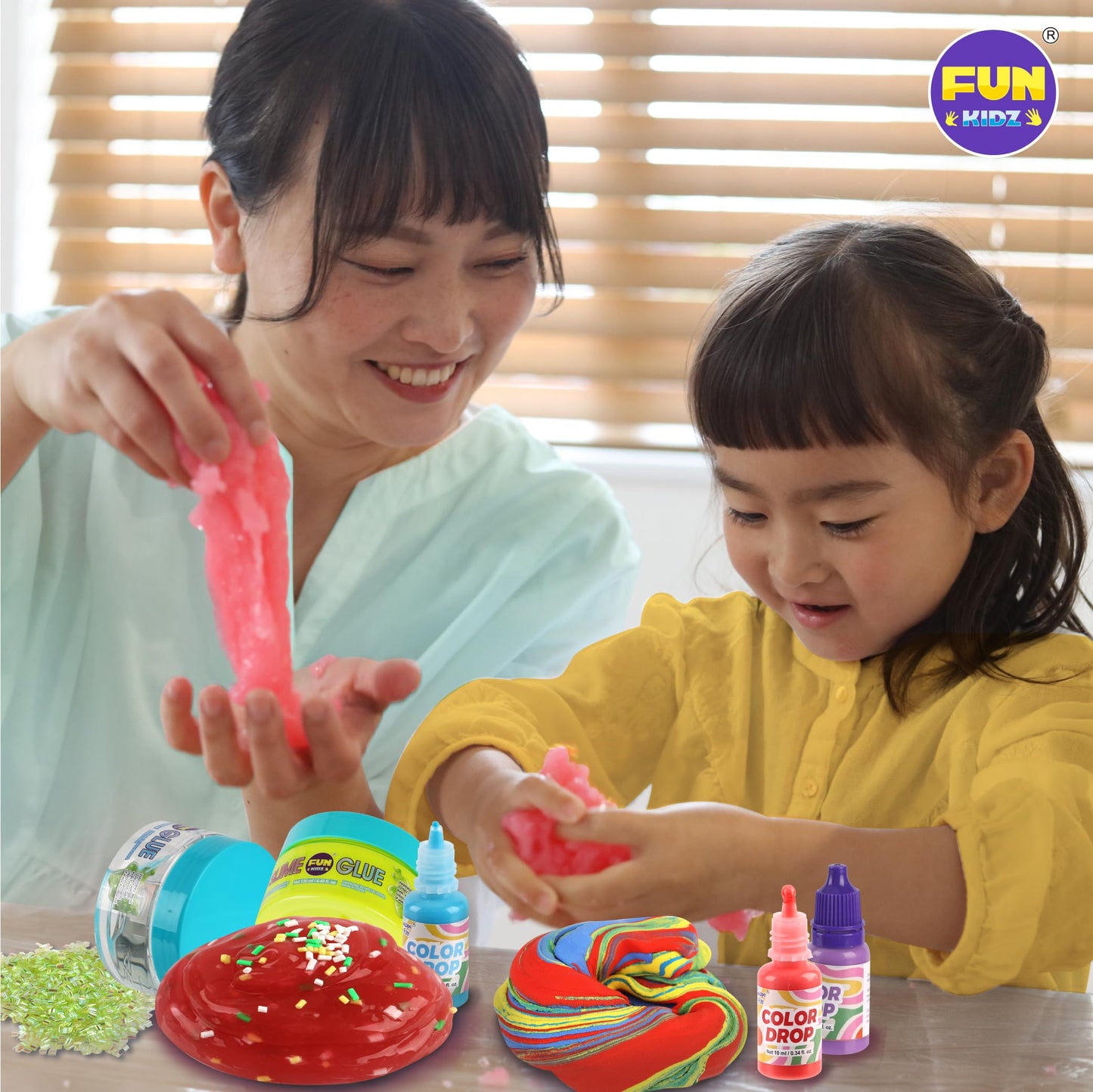 FUN KIDZ Electric Slime Mixer Kit – Twist Mixing for Kids 8–12