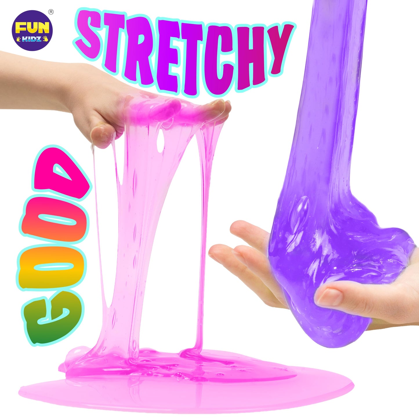FunKidz 33 Cups Jumbo Slime Kit — DIY Slime for Kids, Party Favors