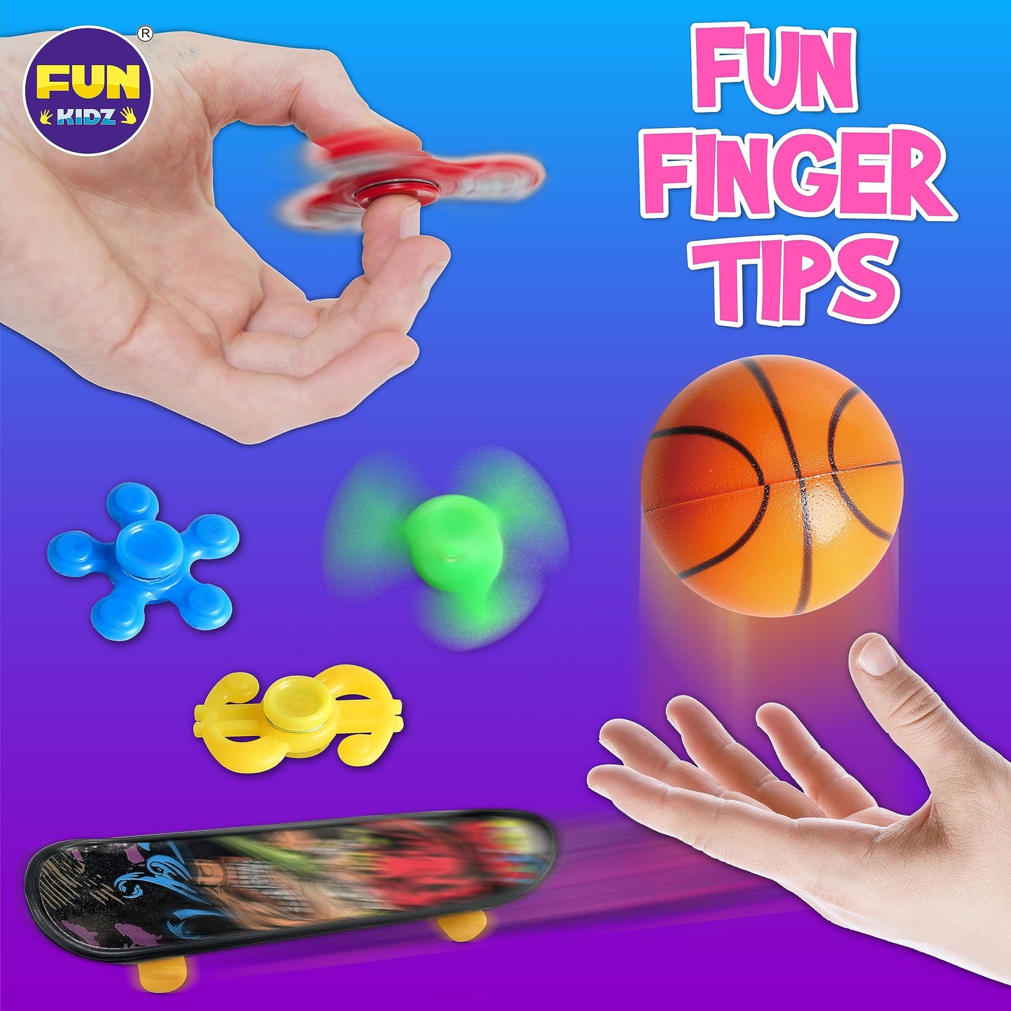FUN KIDZ Fidget Pack Box – 23 Toys for Kids 4–12 | Sensory Fidgets & Party Favors
