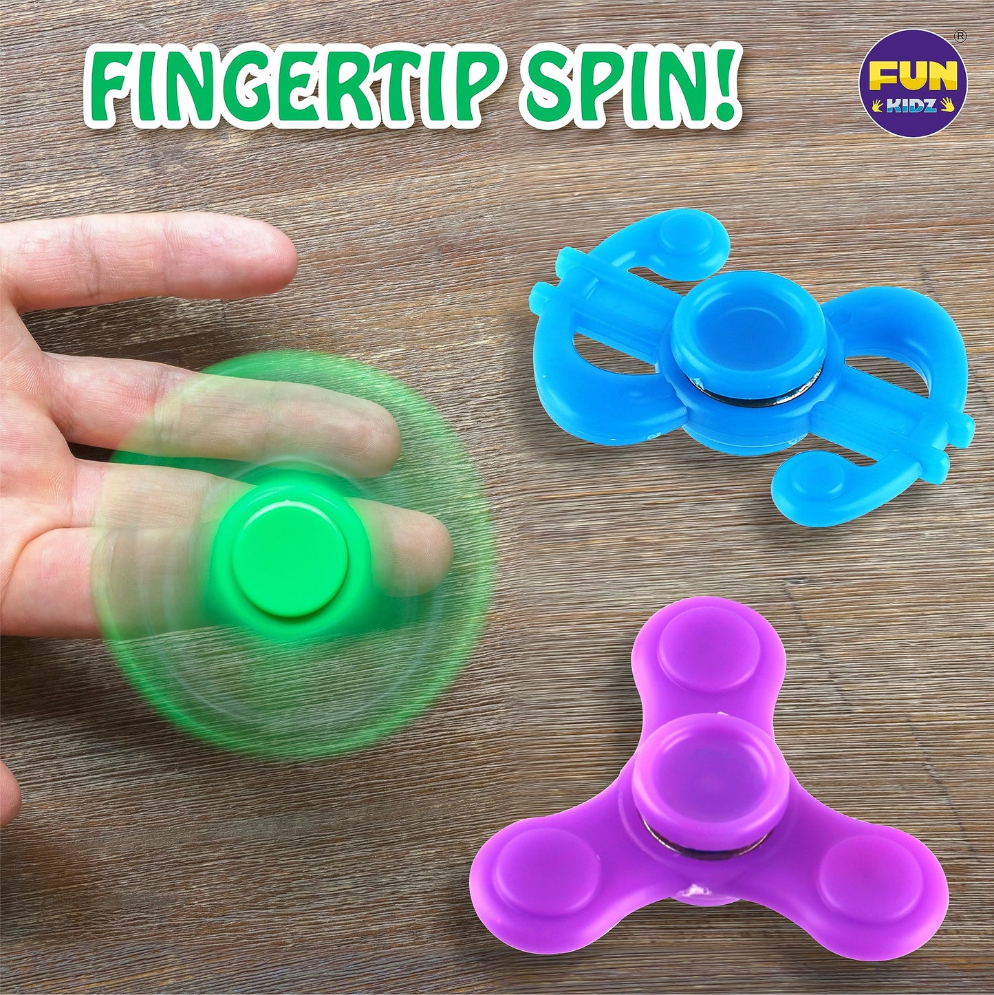 FUN KIDZ Fidget Box - 24-Piece Sensory Toys Pack for Kids | Portable Case, Party Favors, Travel
