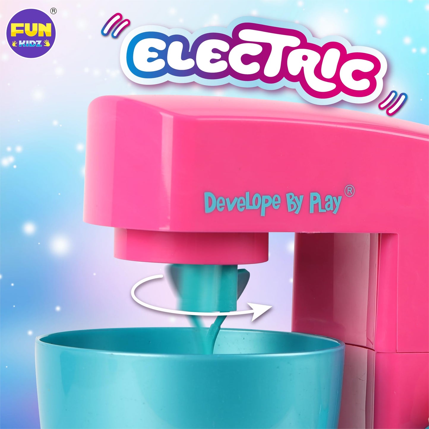 FUN KIDZ Electric Slime Mixer Kit – Twist Mixing for Kids 8–12