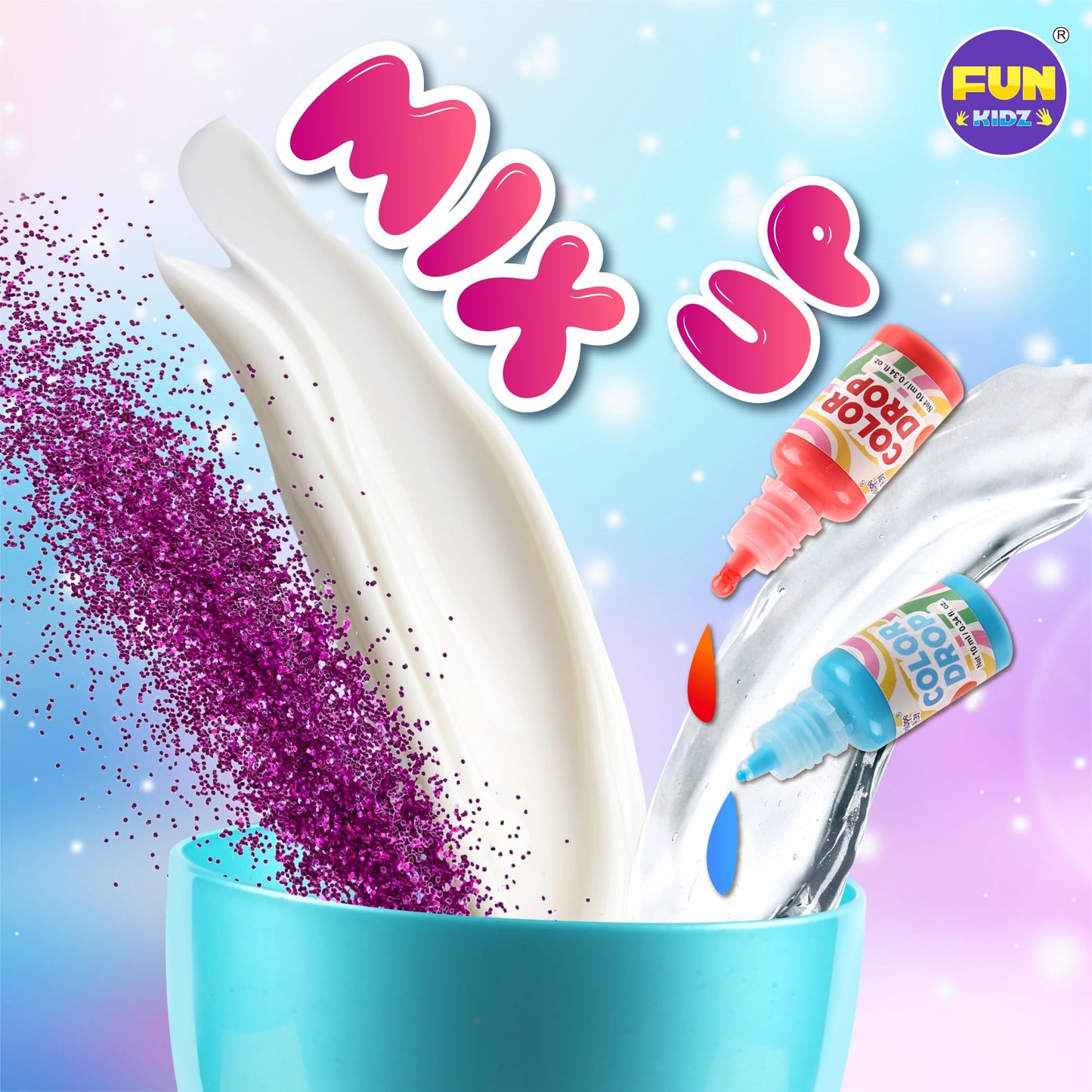 FUN KIDZ Electric Slime Mixer Kit – Twist Mixing for Kids 8–12