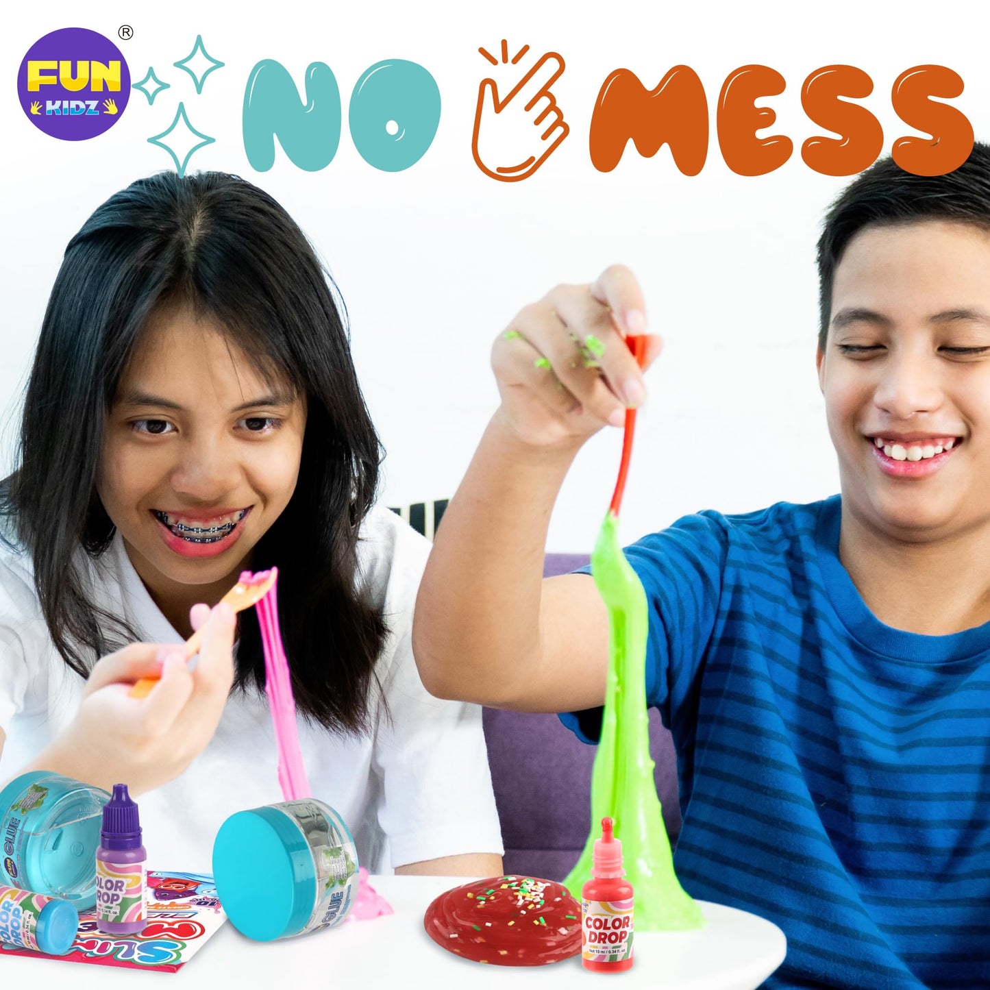 FUN KIDZ Electric Slime Mixer Kit – Twist Mixing for Kids 8–12