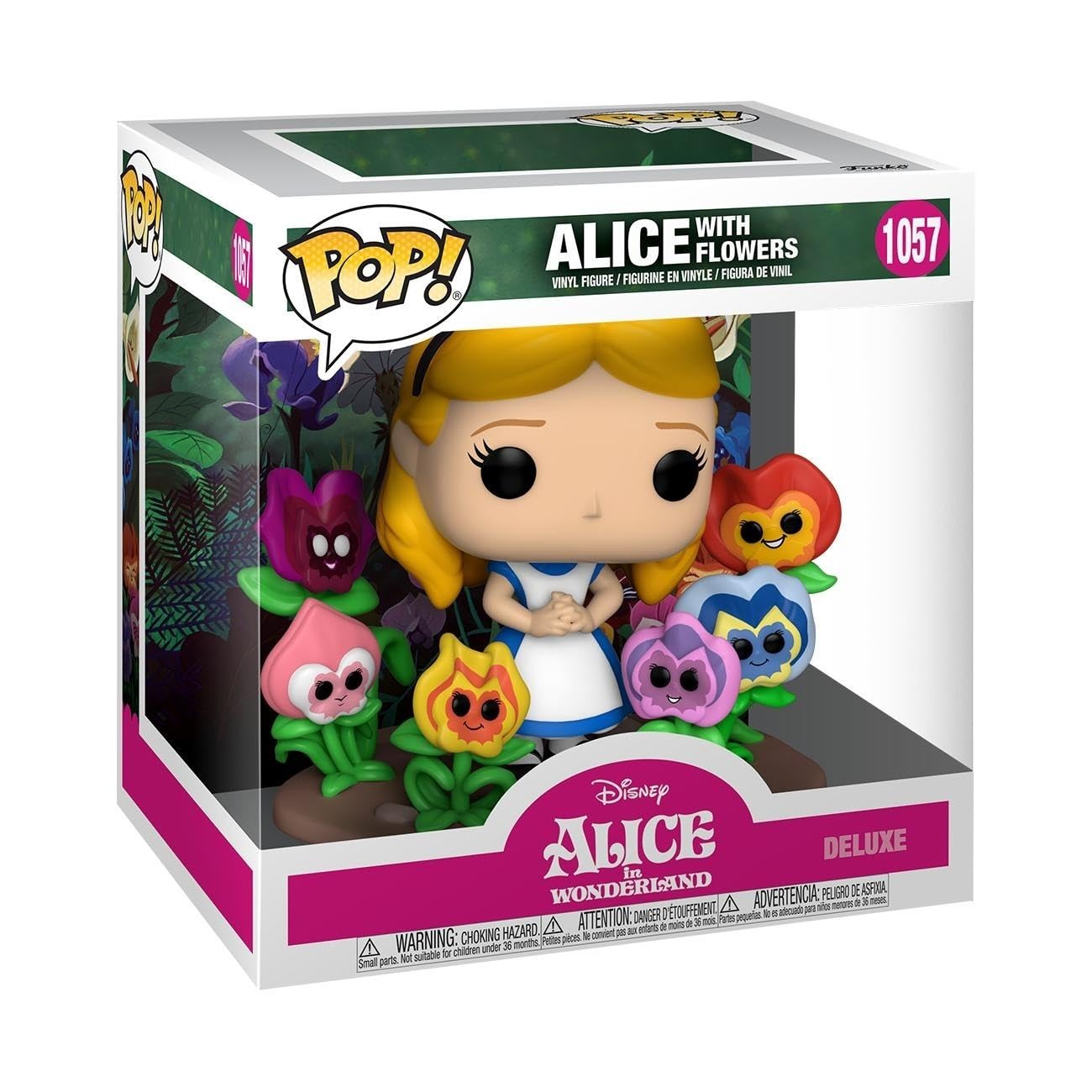 Funko POP Deluxe: Alice in Wonderland 70th – Alice with Flowers, Multicolor