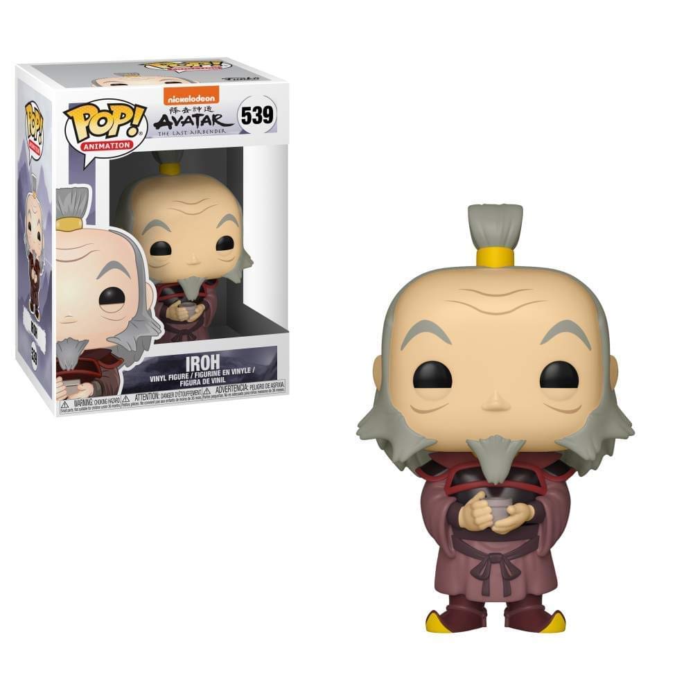 Funko Pop! Animation Avatar: Iroh with Tea Figure – 3.75-Inch Collectible Toy, Multicolor