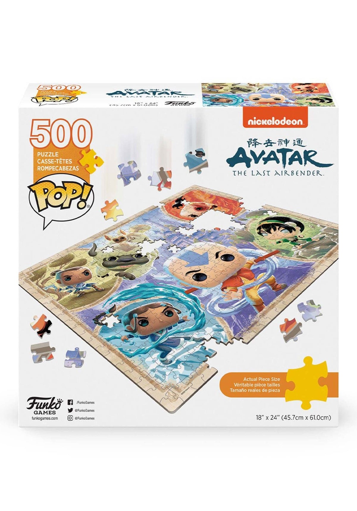 Funko Pop! Puzzle – Avatar: The Last Airbender | 500-Piece 18x24