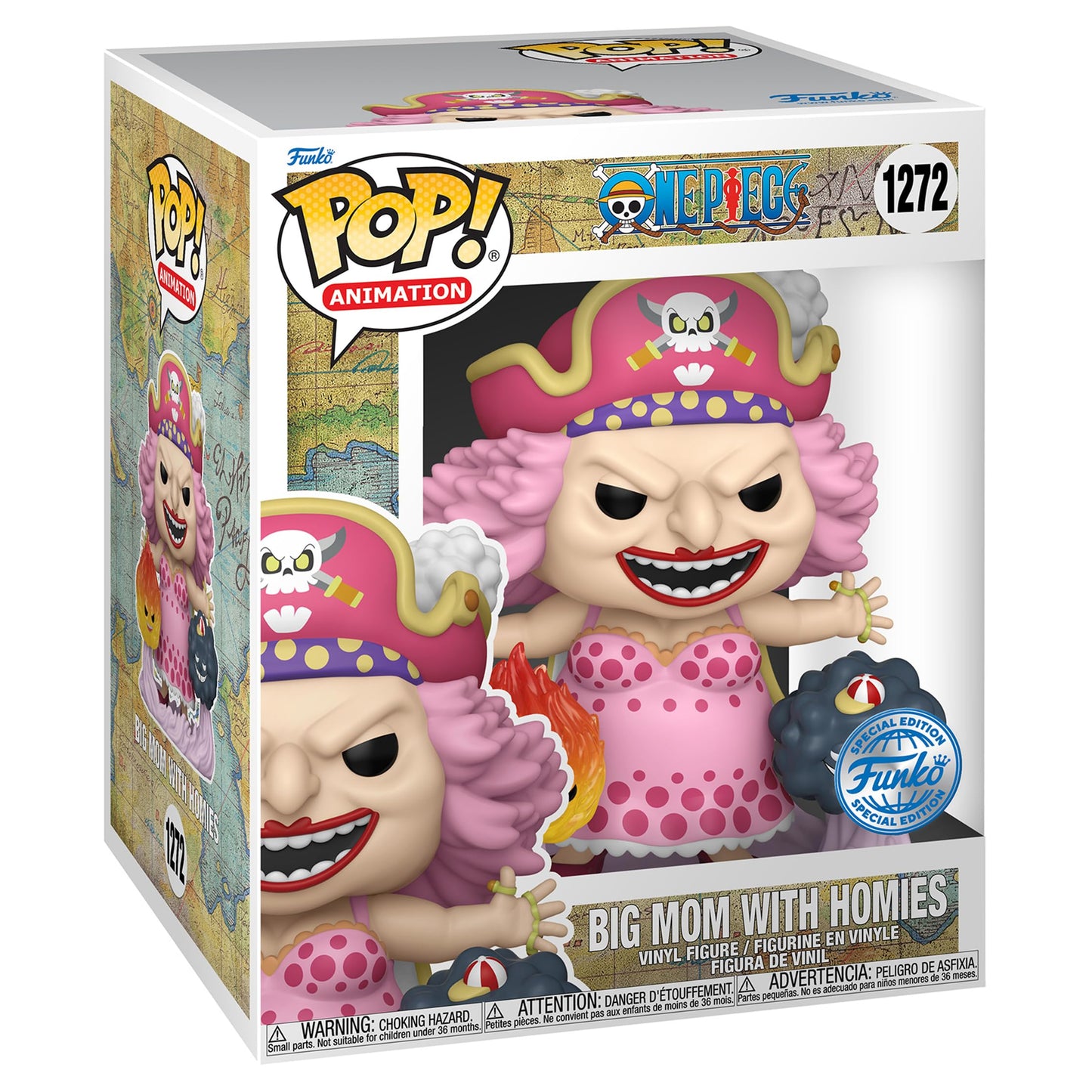 Funko Pop! Animation: One Piece Big Mom w/Homies – Special Edition Multicolor 1272