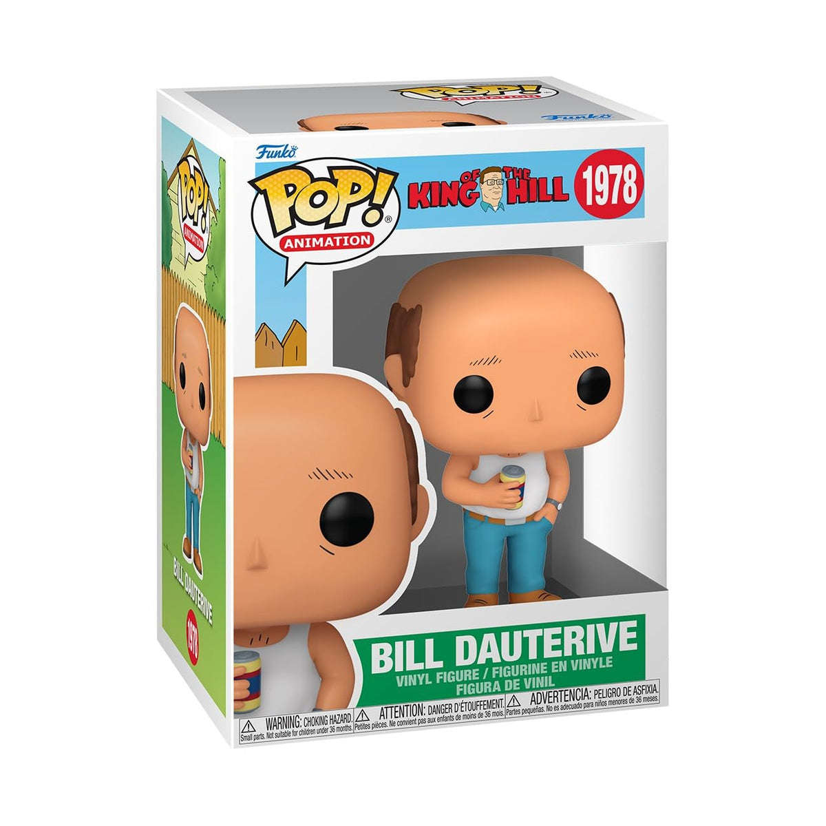 Funko Pop! TV King Of the Hill Bill Dauterive Vinyl Figure | Official Merchandise