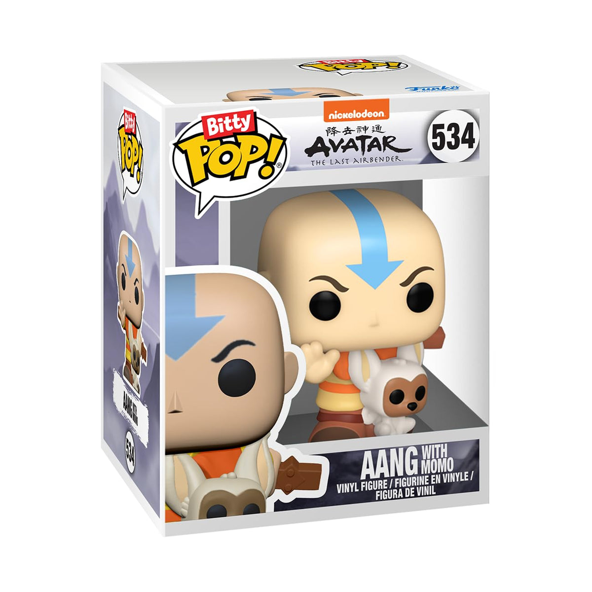 Funko Bitty Pop Avatar: The Last Airbender – Aang, Appa, Toph & Mystery Mini Figure, 0.9 Inch, with Display Case