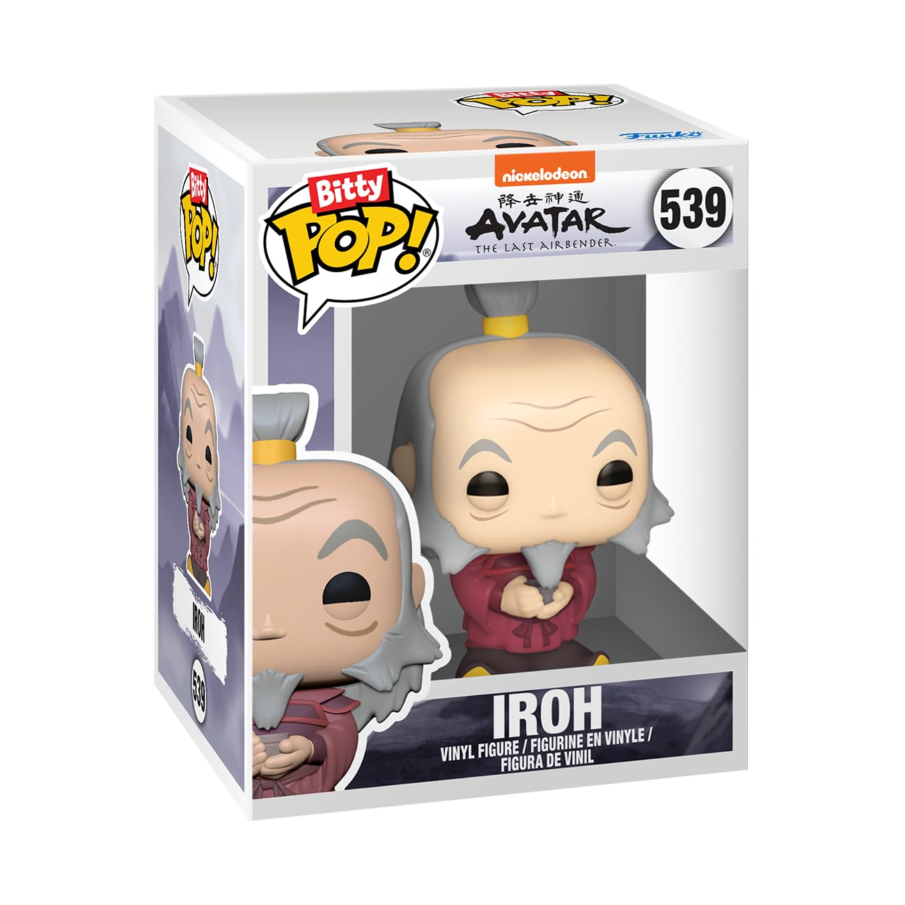 Funko Bitty Pop! Avatar: The Last Airbender 0.9-Inch Collectible Set — Iroh, Zhao, Ozai & Mystery Figure + Display Case