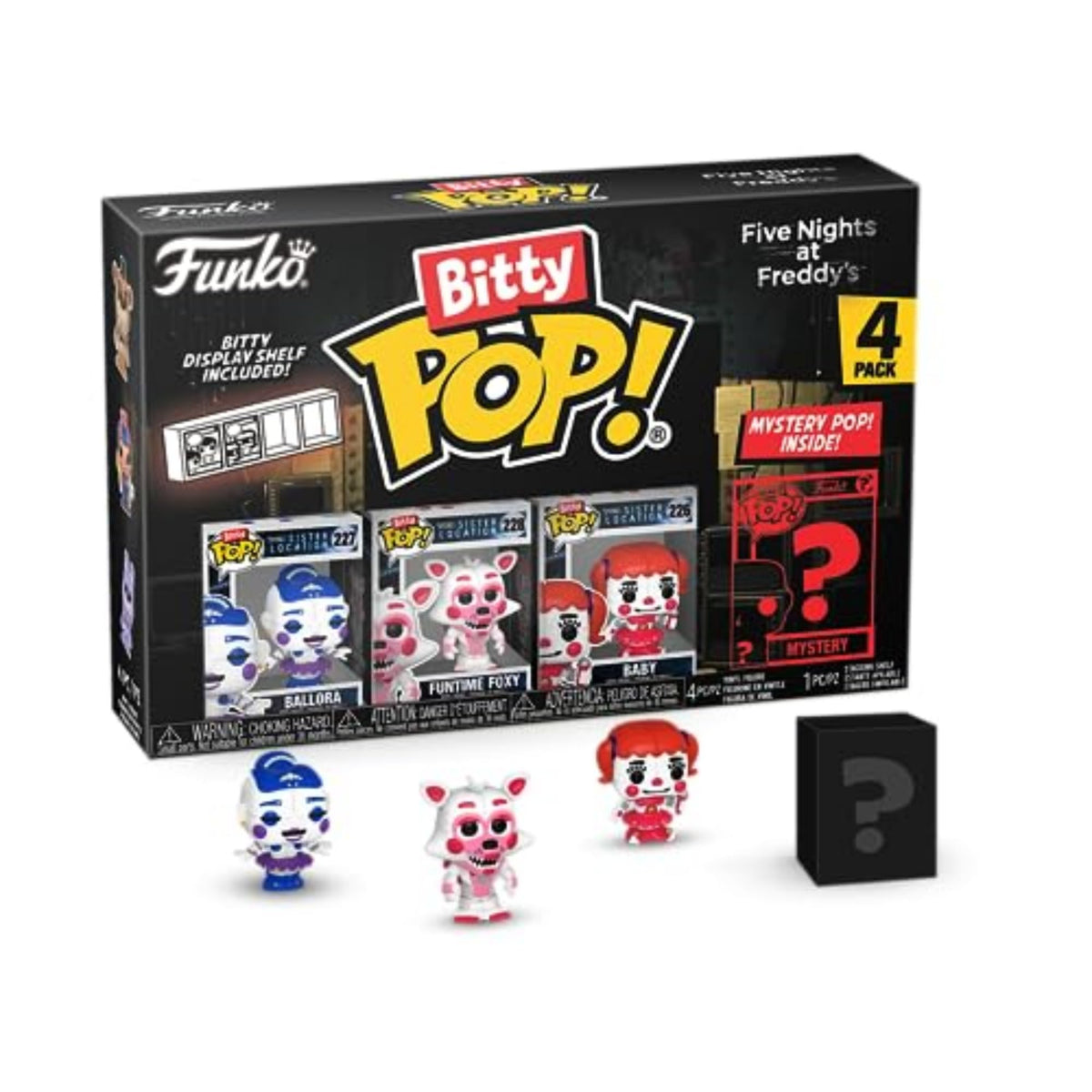 Funko Bitty POP! Five Nights at Freddy’s Ballora & Mystery Mini Figure Set – 0.9" Collectible | Cake Topper & Gift Idea