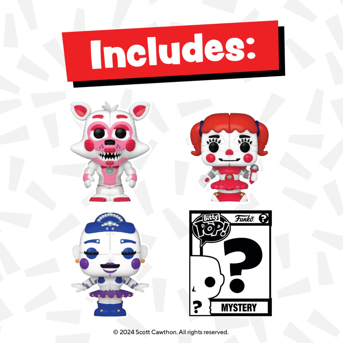 Funko Bitty POP! Five Nights at Freddy’s Ballora & Mystery Mini Figure Set – 0.9" Collectible | Cake Topper & Gift Idea
