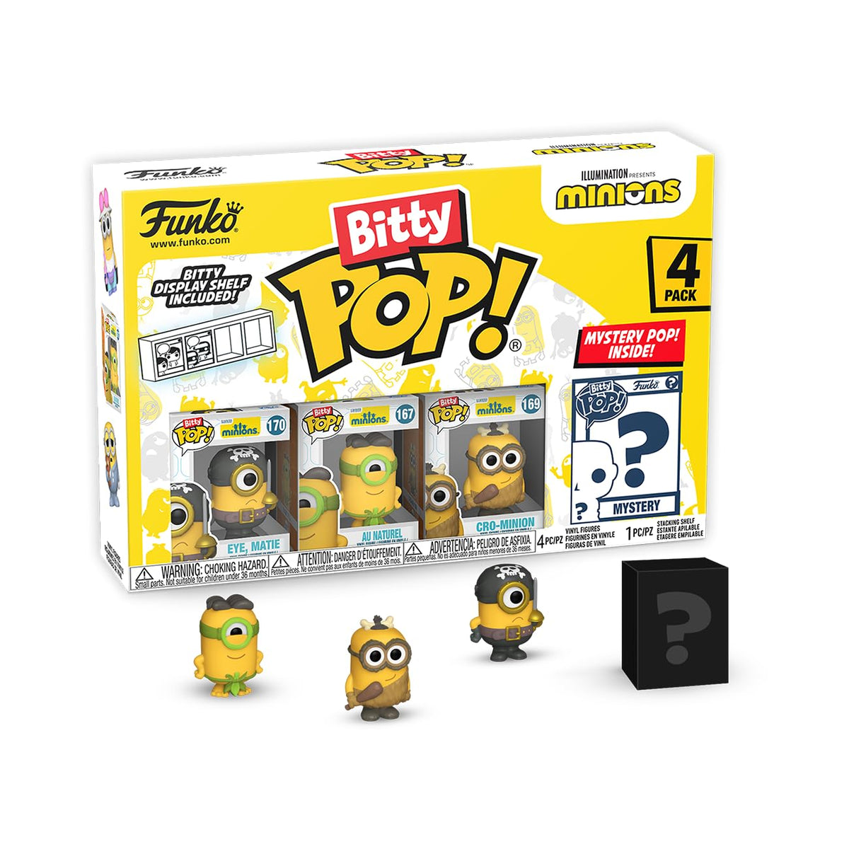 Funko Bitty POP! Minions 0.9 Inch Mini Mystery Figure with Stackable Display Case | Despicable Me Collectible