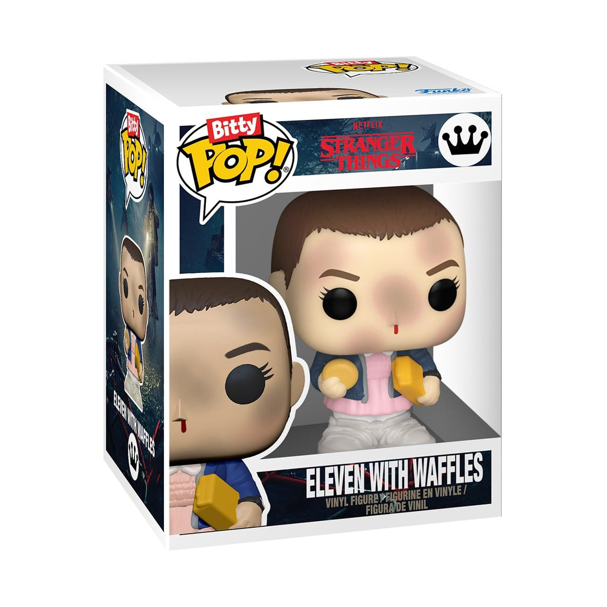 Funko Pop Bitty Stranger Things 4-Pack: Eleven with Waffles, Mike, Jonathan, and Mystery Mini Figure (0.9 Inch)