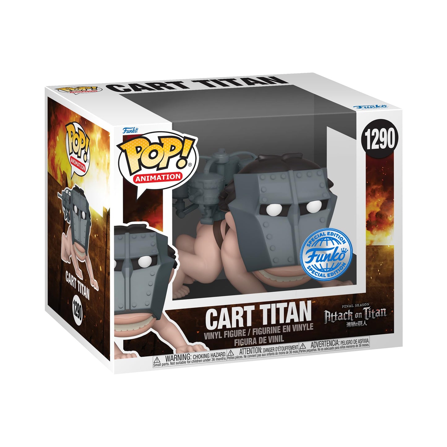 Funko Pop! Super: Attack on Titan Cart Titan – 6-Inch Vinyl Figure