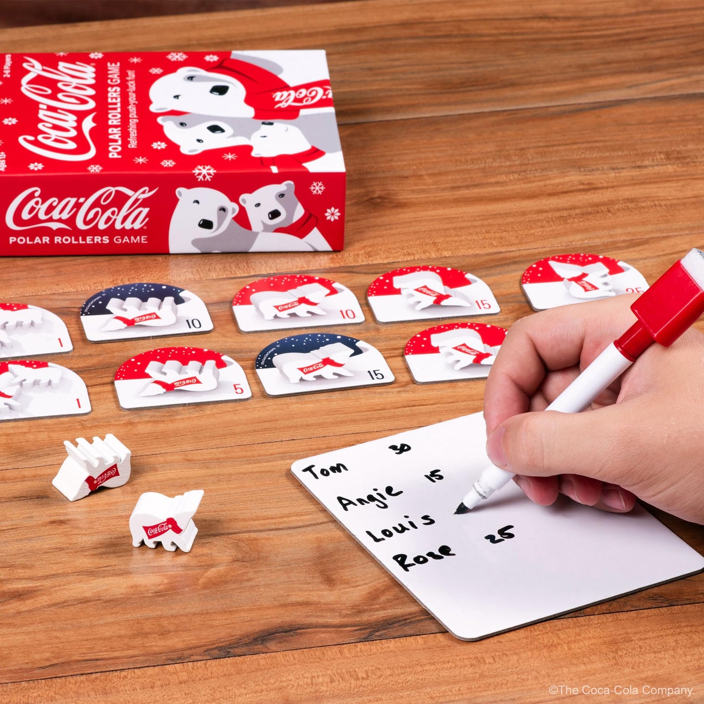 Funko Coca-Cola Polar Rollers Game for 2-6 Players | 15-Minute Holiday Fun