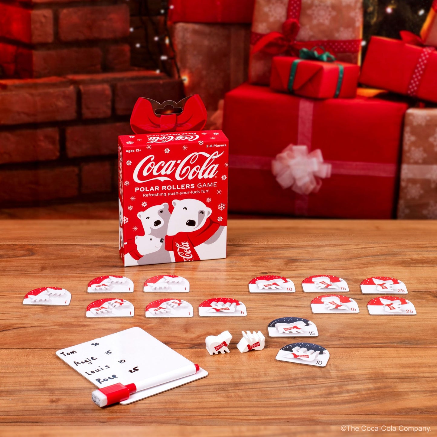 Funko Coca-Cola Polar Rollers Game for 2-6 Players | 15-Minute Holiday Fun