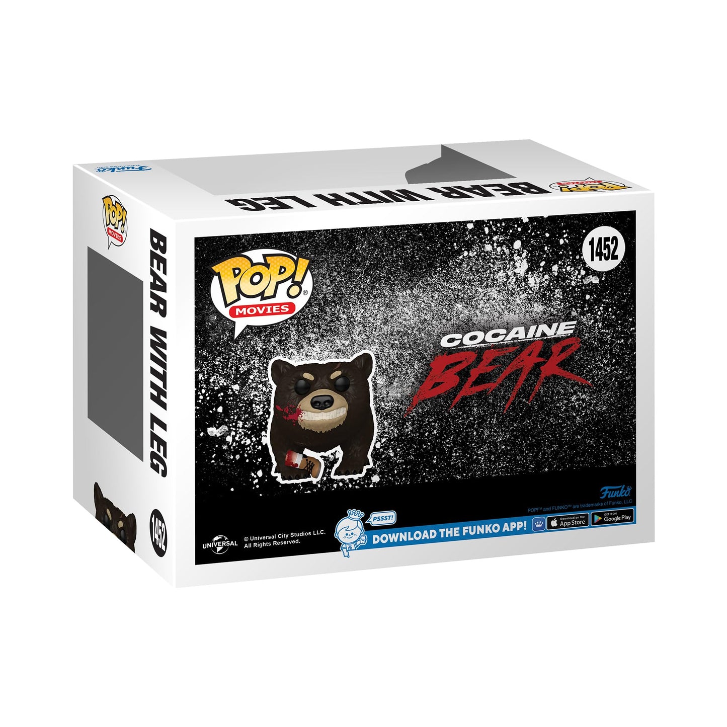 Funko POP! Movies: Cocaine Bear - Bear with Leg Bloody Vinyl Figure | Official Funko Collectible