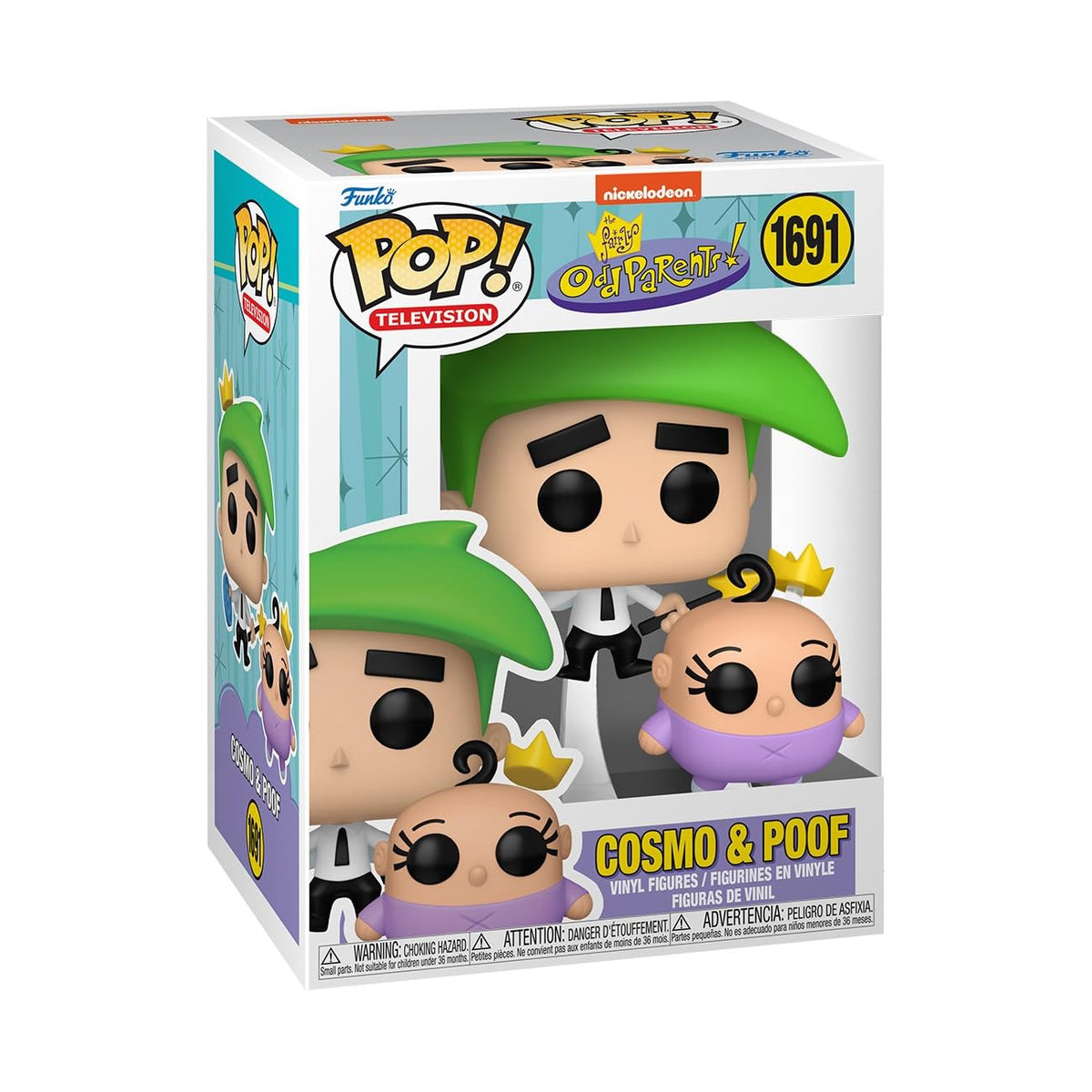 Funko Pop&Buddy Cosmo & Poof | Collectible Vinyl Figure | Fairly OddParents Official Merchandise