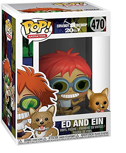 Funko Pop & Buddy: Cowboy Bebop Edward & Ein Collectible Figure – 3.75-Inch Multicolor