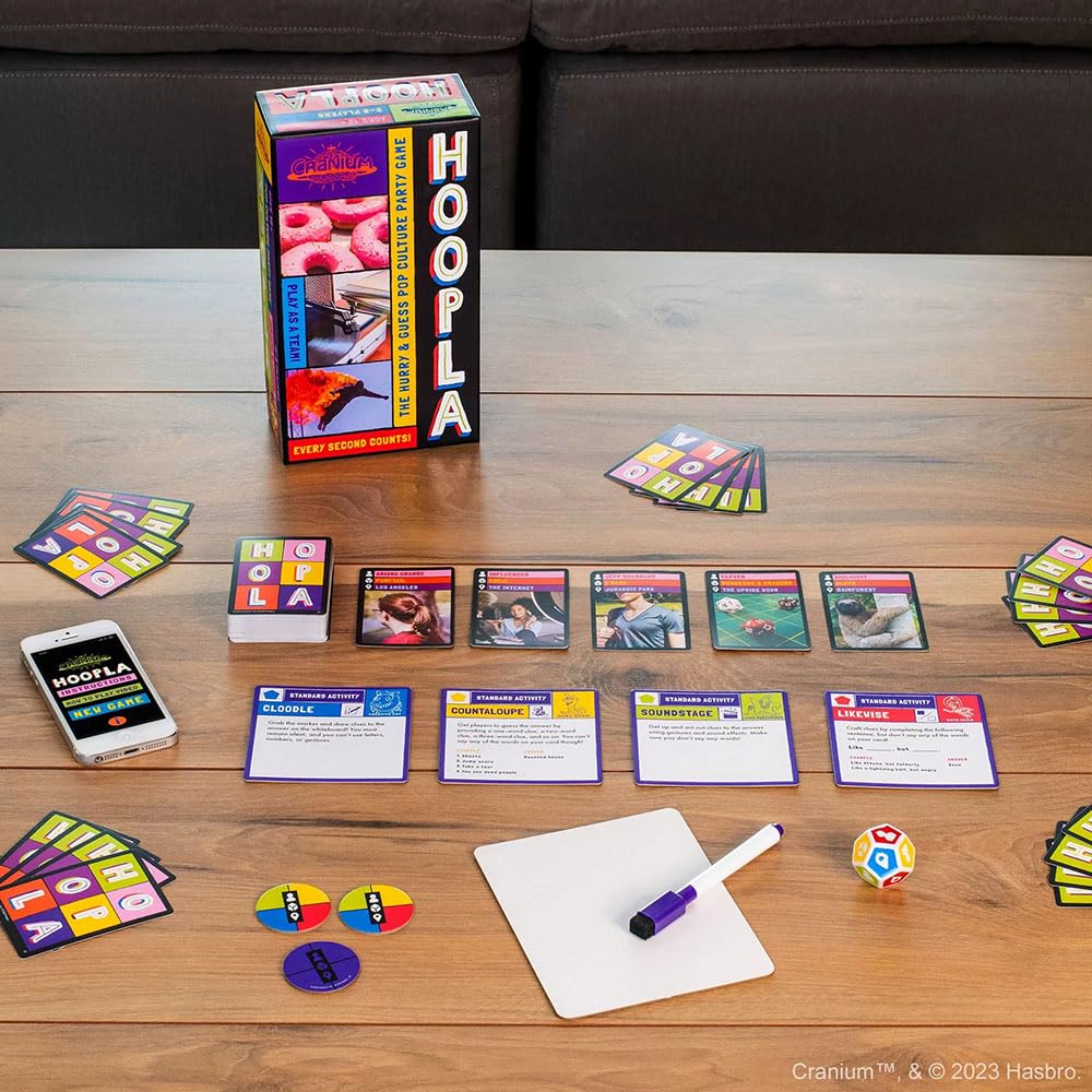Funko Cranium Hoopla Party Game — Cooperative 2-8+ Players, Ages 12+, 25-Minute Rounds, 300 Cards