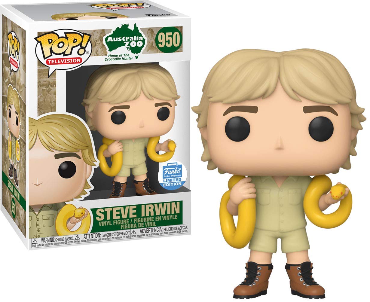 Funko POP! Television Crocodile Hunter Steve Irwin with Snake Exclusive #950