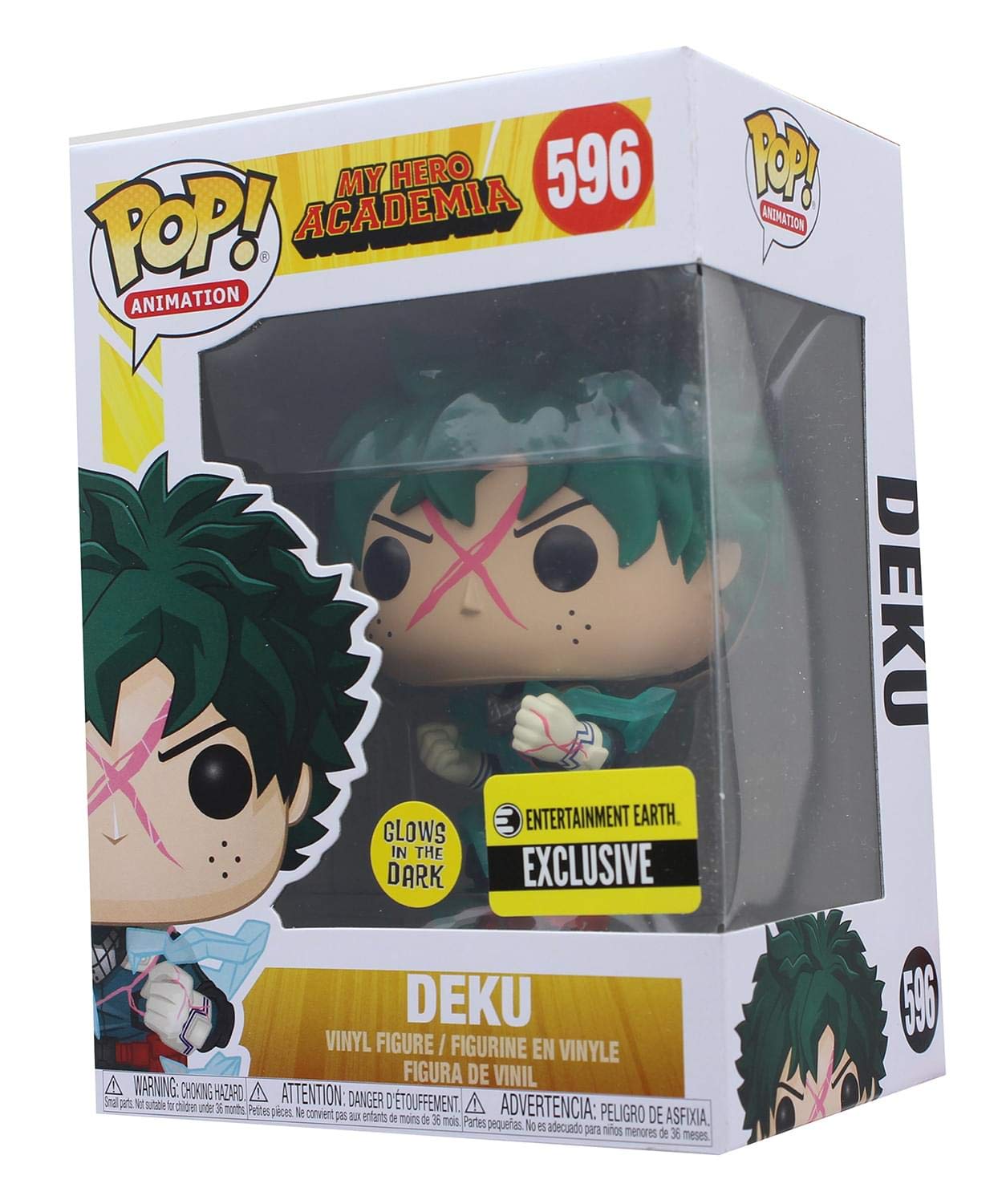 Funko My Hero Academia Deku Full Cowl POP! Vinyl – Glow-in-the-Dark EE Exclusive, 4.25-inch Figure