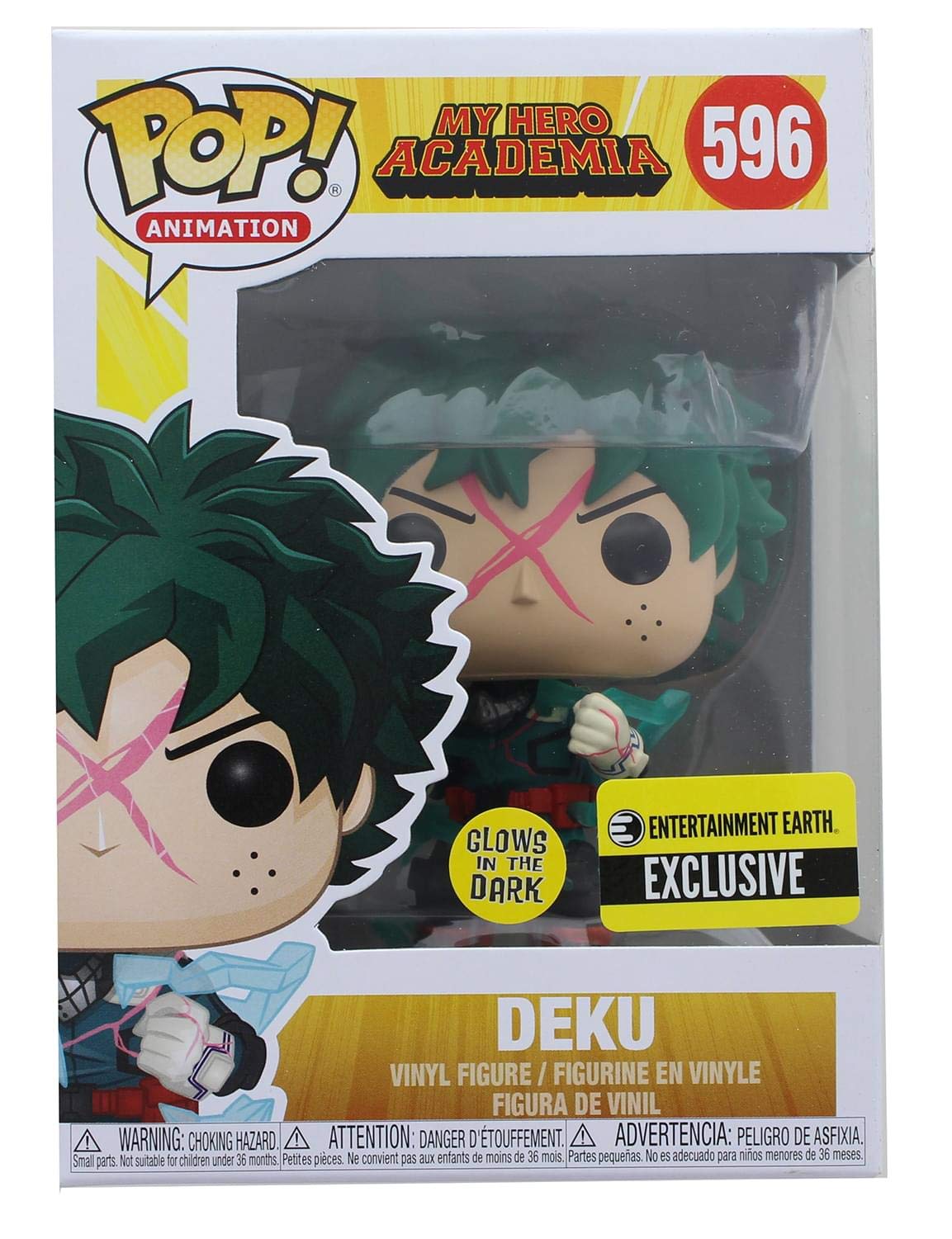 Funko My Hero Academia Deku Full Cowl POP! Vinyl – Glow-in-the-Dark EE Exclusive, 4.25-inch Figure