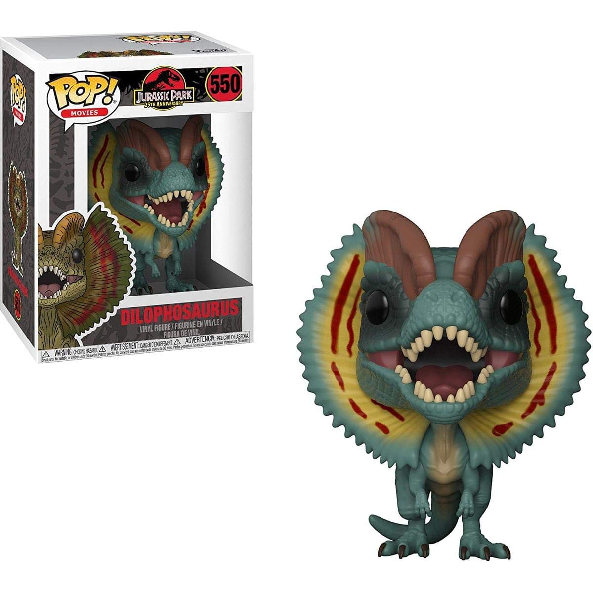 Funko Pop! Jurassic Park: Dilophosaurus Collectible Figure (Styles May Vary)
