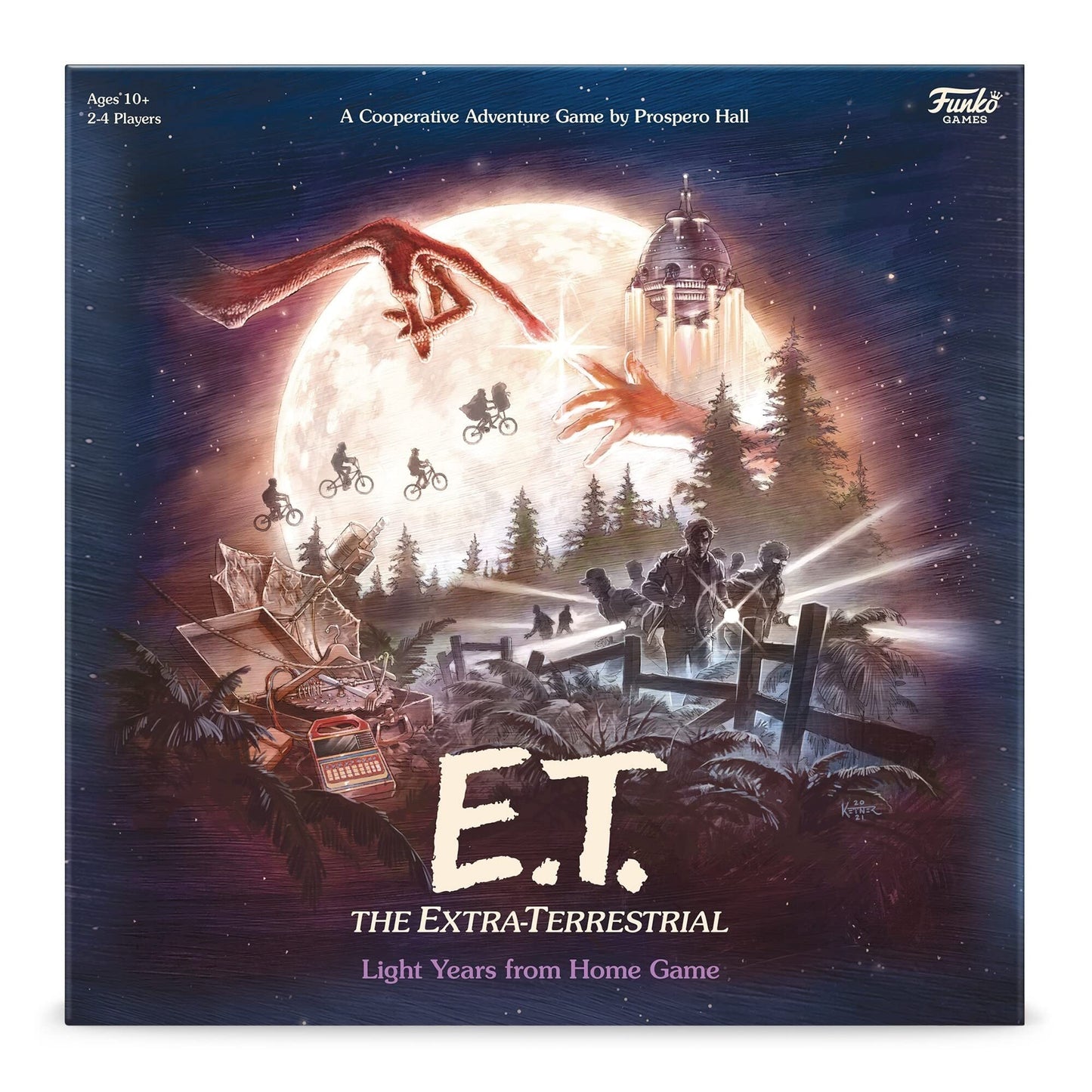 Funko ET The Extra-Terrestrial: Cooperative Family Board Game (2-4 Players, Ages 10+)