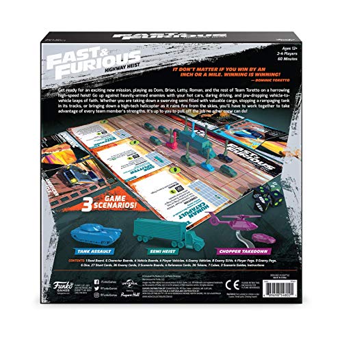 Funko Games: Fast & Furious Highway Heist – Cooperative Board Game for 2–4 Players