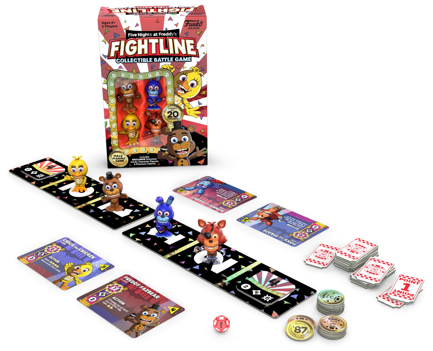 Funko Five Nights at Freddy's FightLine Premier Pack – Two-Player Collectible Game | Funko Games