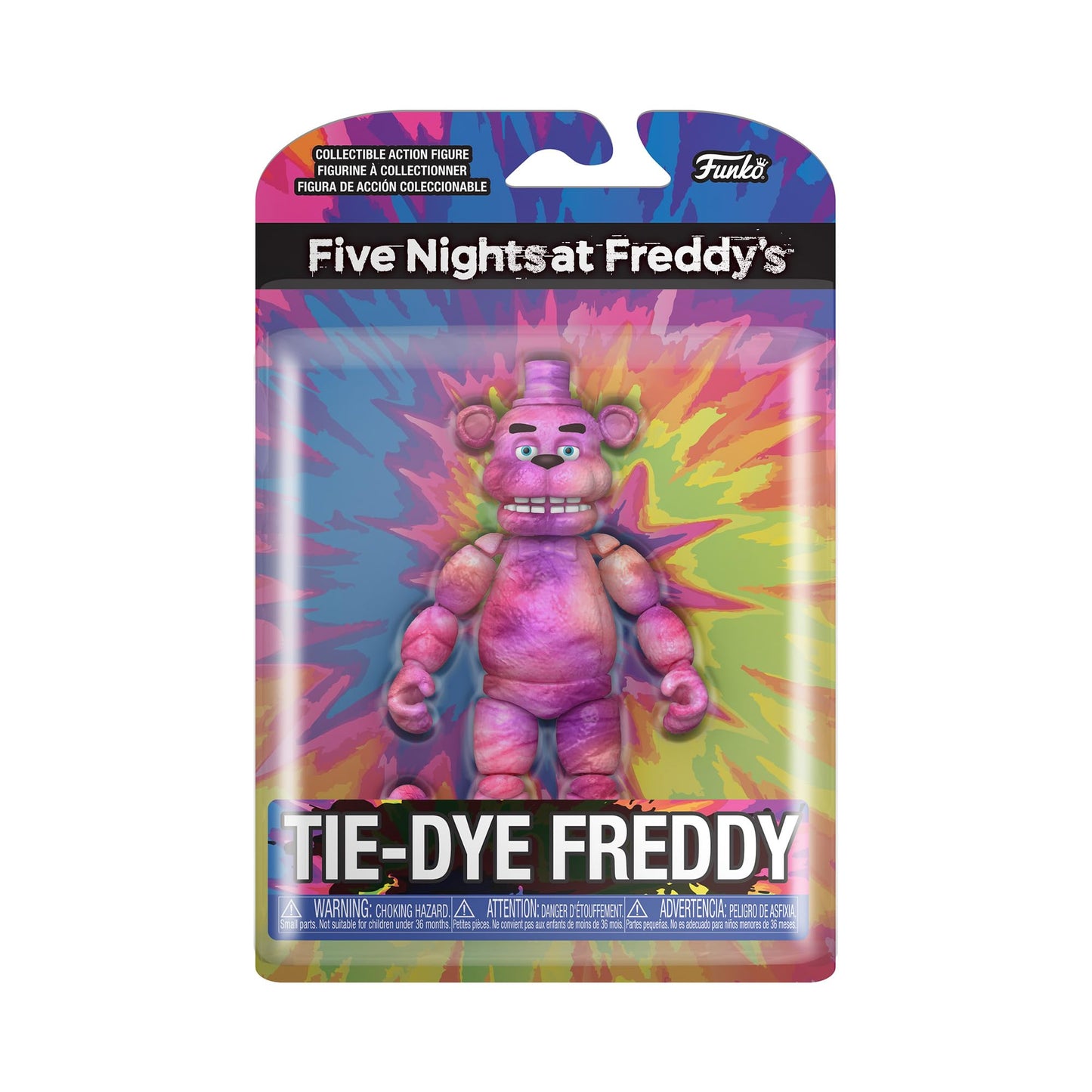 FUNKO ACTION FIGURES: Five Nights at Freddy's Tie-Dye Freddy – 5-Inch FNAF Collectible