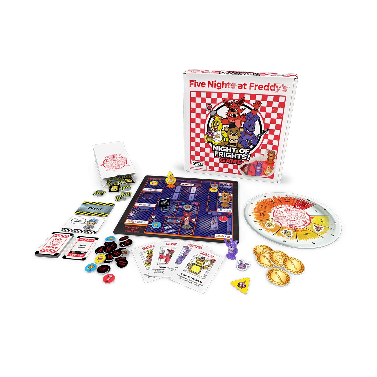 Funko Games Five Nights at Freddy's Night of Frights! Board Game | 2-4 Players