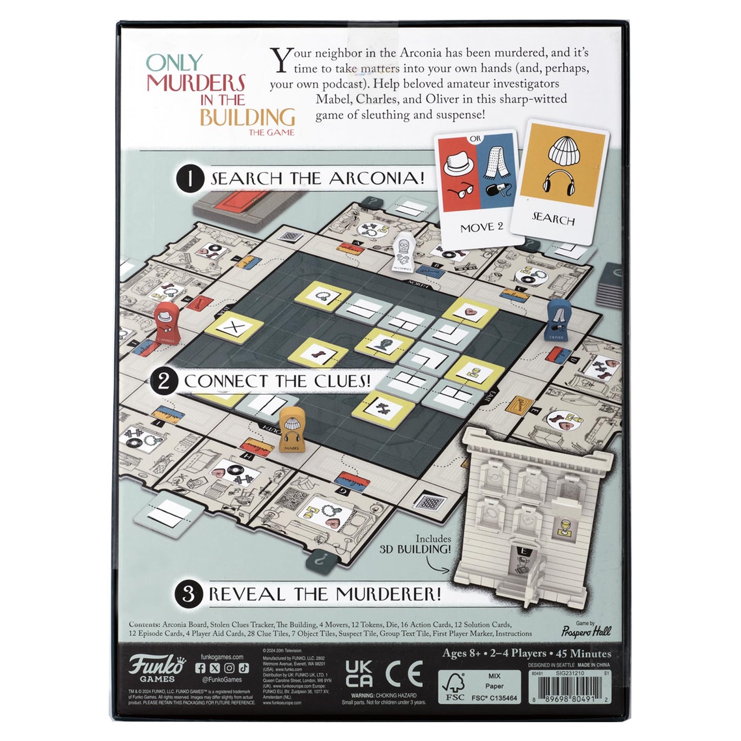 FUNKO GAMES: Only Murders in The Building Game — Cooperative Mystery for 2-4 Players