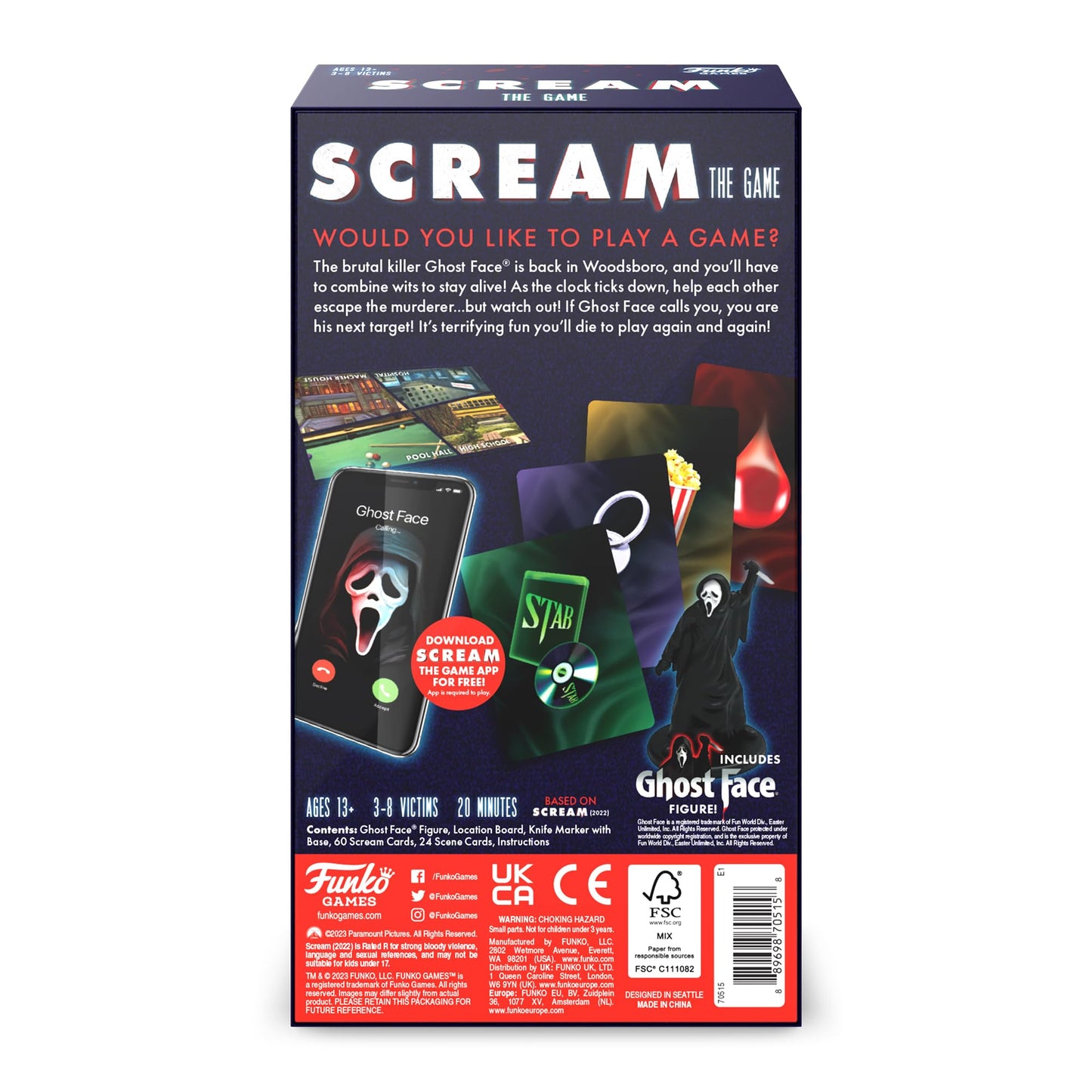 Funko Games Scream The Game Party Game – 3-8 Players, Ages 13+