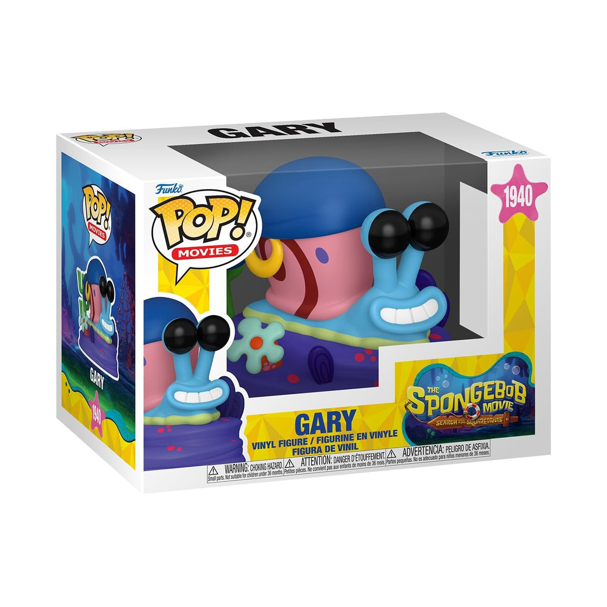 Funko Pop! Movies Gary Vinyl Figure – Official SpongeBob Merchandise & Collectible Display
