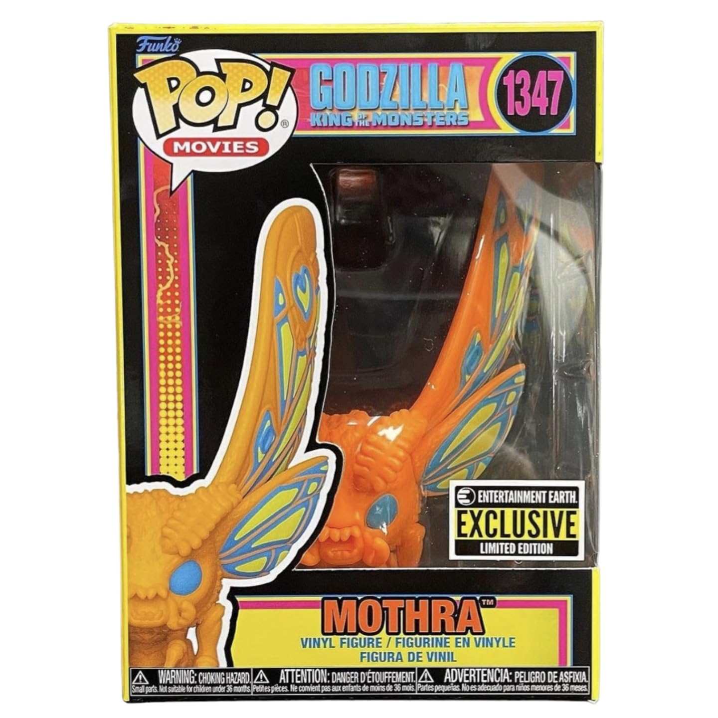 Funko Godzilla Mothra Black Light Pop! Vinyl Figure – Entertainment Earth Exclusive