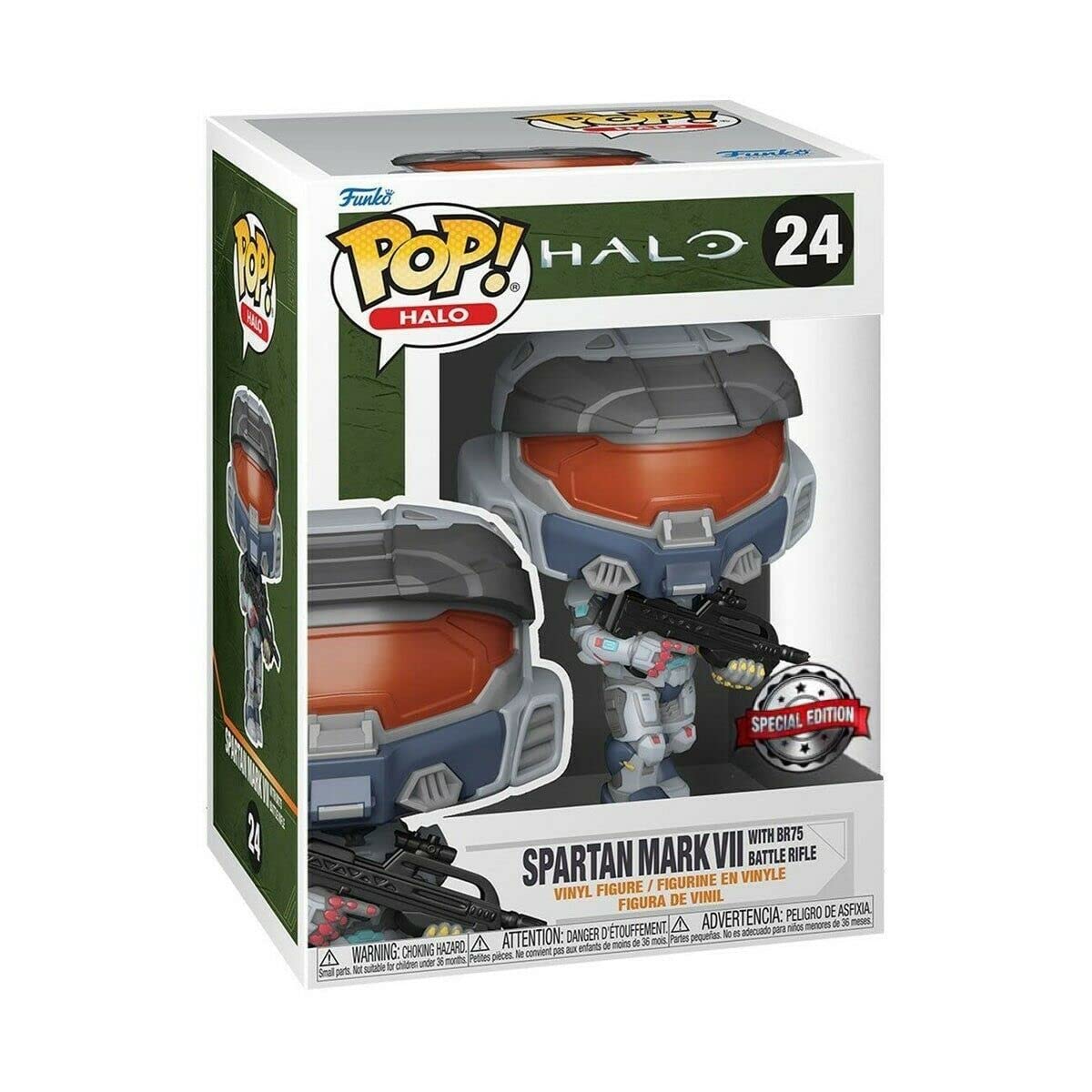 Funko POP Games Halo Infinite Mark VII w/ Weapon – Collectible Figure