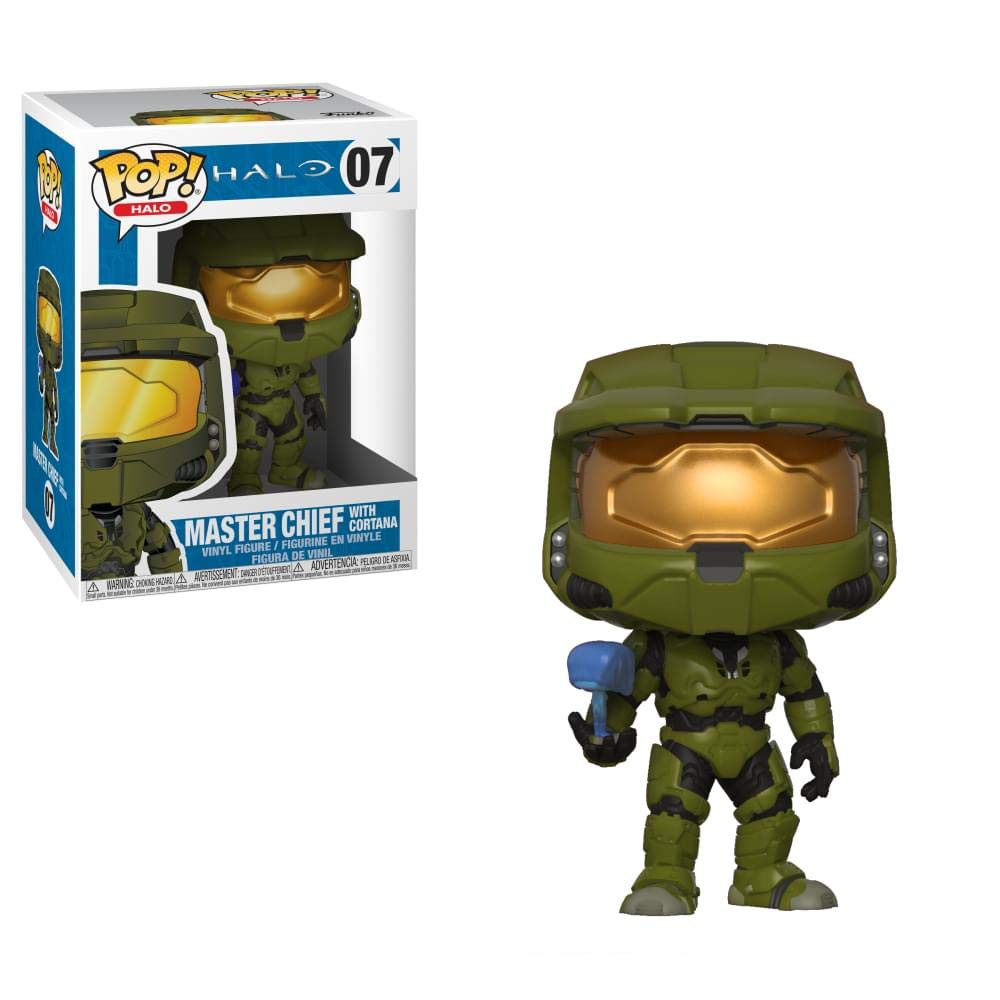Funko POP! Halo Master Chief with Cortana – Collectible Vinyl Figure | 3.75-Inch Display Piece