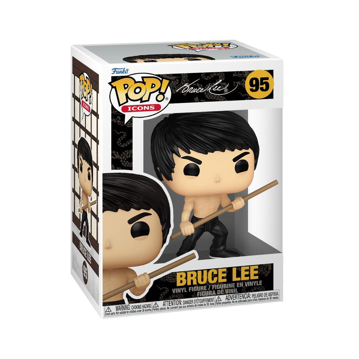 Funko Pop! Icons Bruce Lee Vinyl Figure - Collectible Gift Idea - Official Funko Merchandise
