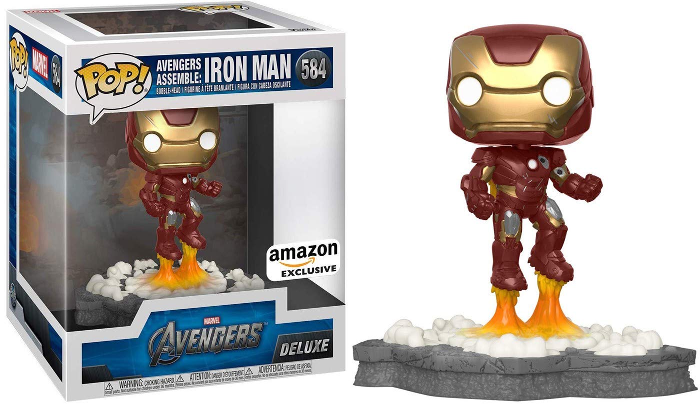 Funko Pop! Deluxe Iron Man – Avengers Assemble Series | Amazon Exclusive