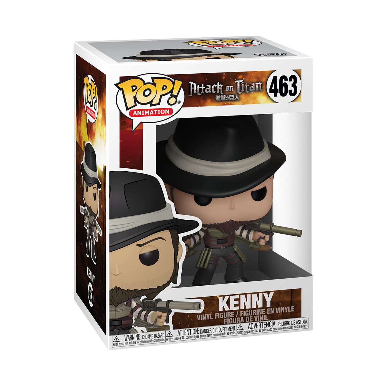 Funko Pop! Animation: Attack on Titan - Kenny Toy, Multicolor | Collectible Figure