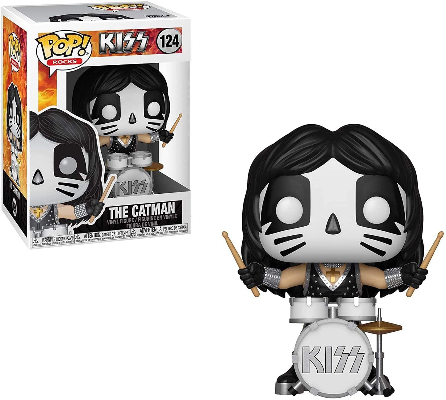 Funko Pop! Rocks Kiss Catman (Multicolor) – Collectible Kiss POP! Vinyl by Funko