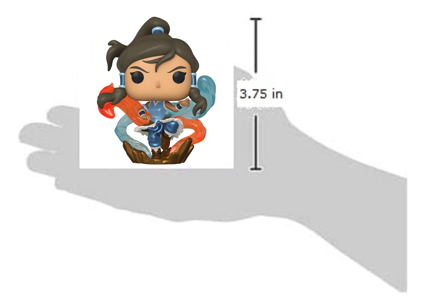 Funko POP! Legend of Korra – Korra (Glow in the Dark & Metallic) Exclusive, 3.75-Inch